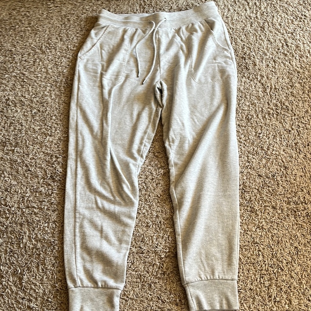 Light gray jogger sweatpants